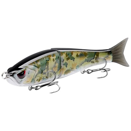 SwimShad Glide Baits Jointed Swimbait Bass Pike Salmon Trout Muskie Fishing Lure