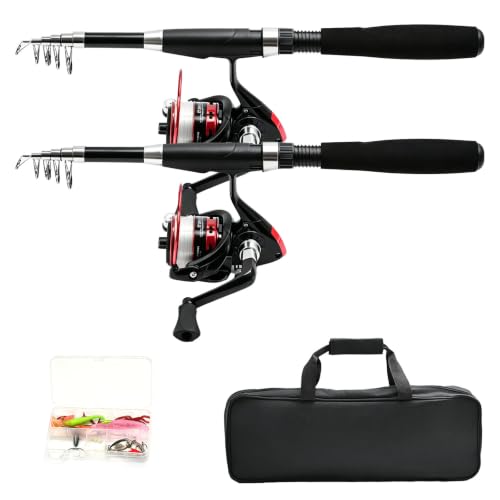 2pcs 5.9FT Fishing Rod and Reel Combo
