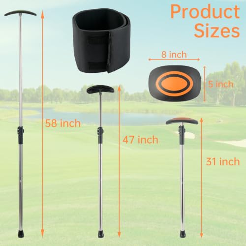 Adjustable Golf Bag Support Pole 31" (Orange)
