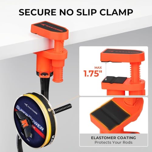 Kalibrate Portable Fishing Line Spooler (H: Line Spooler - Orange (Rod & Table Mode))