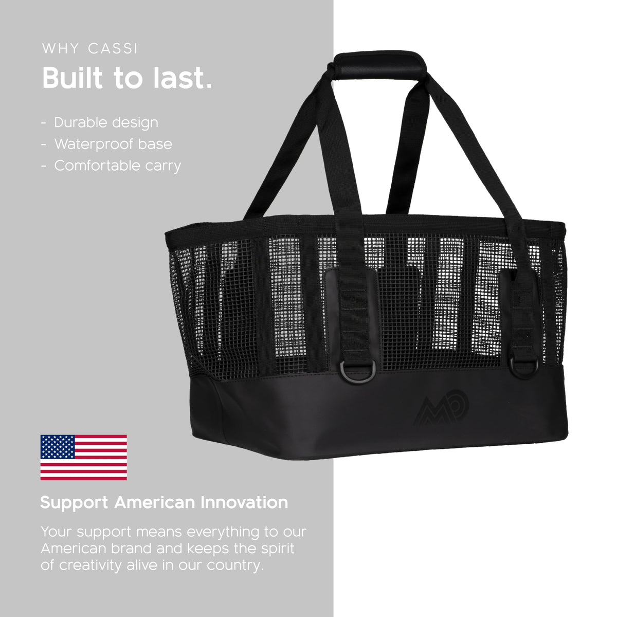 Boat Gear Heavy Duty Outddor CASSI Tote Boat Bag (Black / 50 Liter)