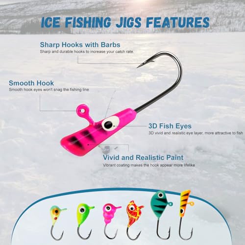 Master Ice Fishing Jigs Kit (A-36PCS)