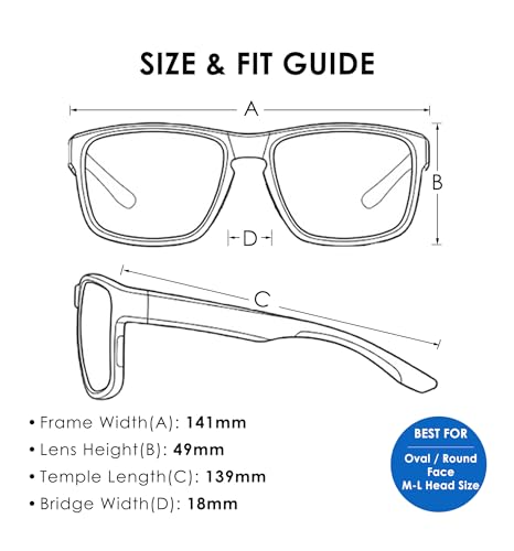 Polarized Sport Sunglasses for Men and Women