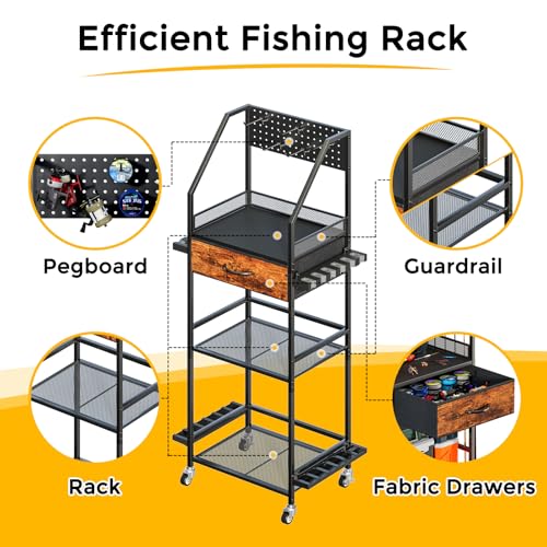 Fishing Rod Holder Organizer