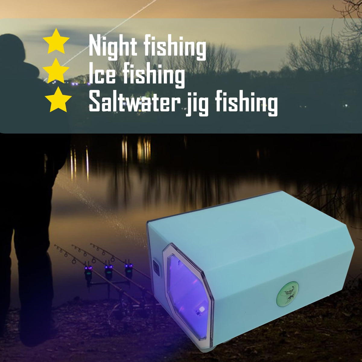 Fishing Lure Glow UV Light for Various Luminous Lures (Dark Green)