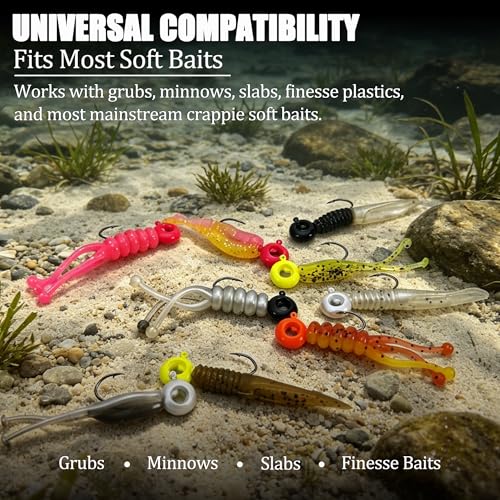 Crappie Jig Heads with Scent Holder (1/16oz - 40 Pcs)