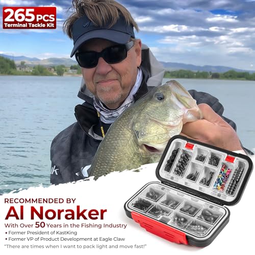by KastKing Fishing Tackle Kit (265pcs Terminal Tackle Kit)