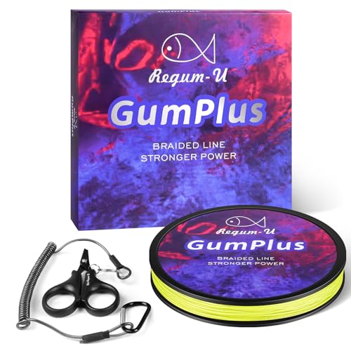 Gummax 8 Strand Braided Fishing Line (Yellow / 150 Yards / 130 LB)