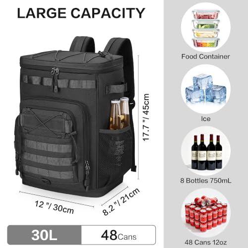 48 Can Tactical Cooler Backpack Insulated