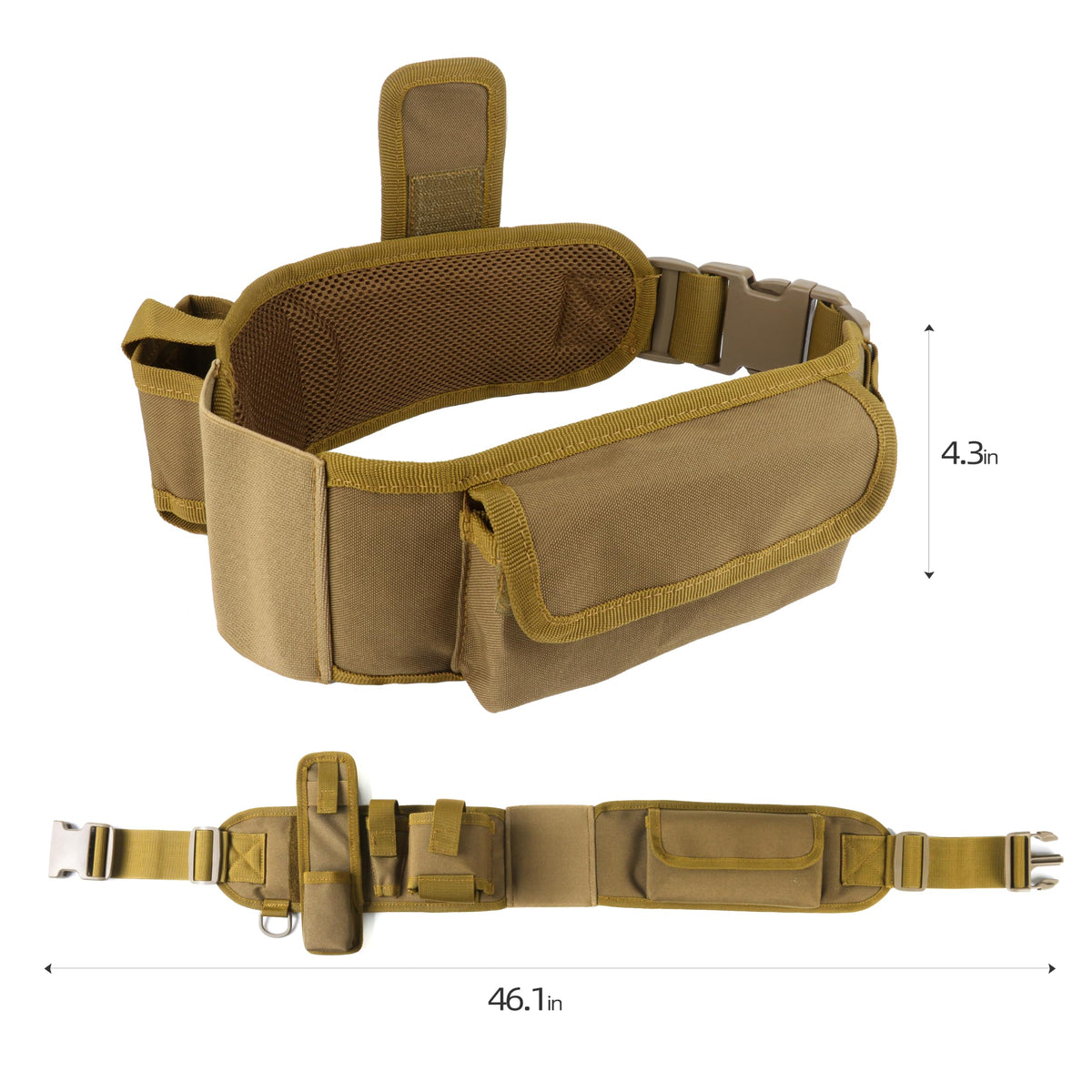 Lightweight Utility Waist Pack (Khaki，1)