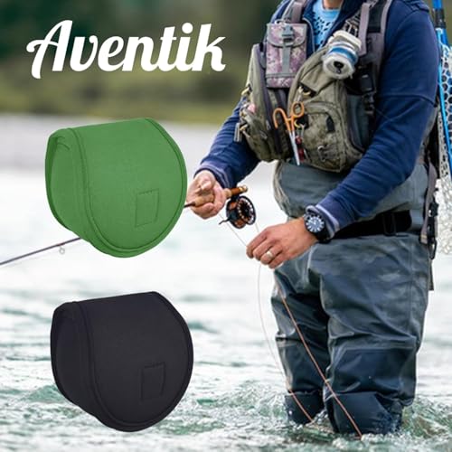 Neoprene Fly Fishing Reel Case Pouch Cover Fitting 5 (Black / 1-PACK 5/6)