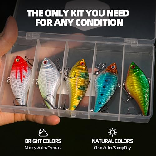 5Pcs Lipless Crankbaits VIB Fishing Lures (5pcs)
