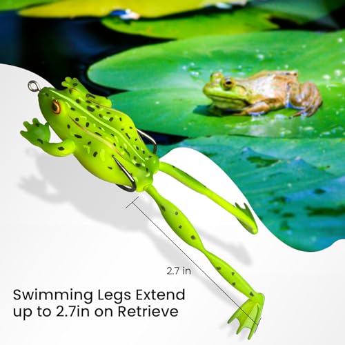 3 pcs 4 Legged Frog Lures (4-Legged Frog Soft Lures)