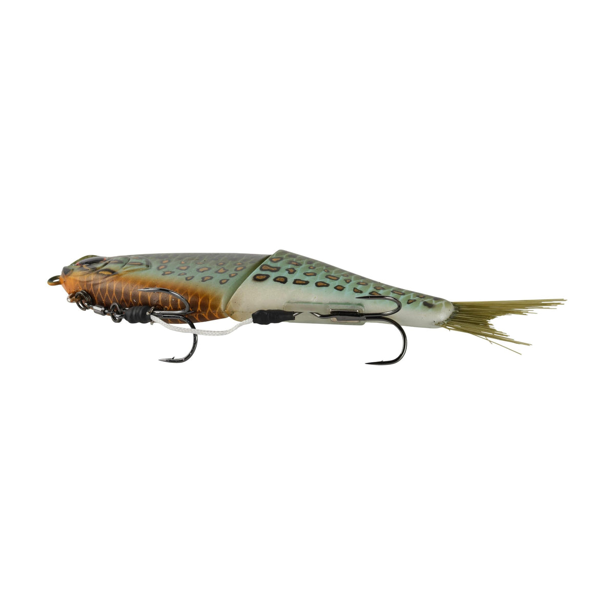 PowerBait Chop Block Fishing Soft Bait (Matte Pumpkinseed / 6 in - 1 oz)