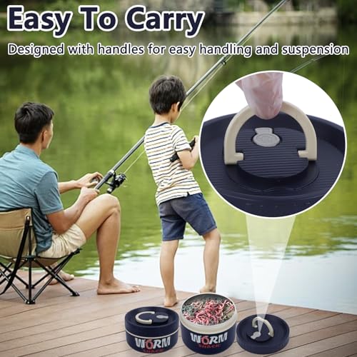 2Pcs Live Bait Storage