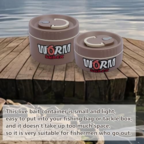 2Pcs Live Bait Storage (Khaki)