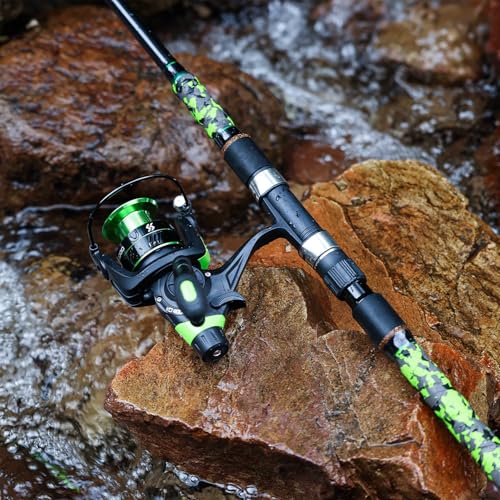 Surf Fishing Rod and Reel Combo Medium (green / 10ft-Spinning-3Pc-MH)