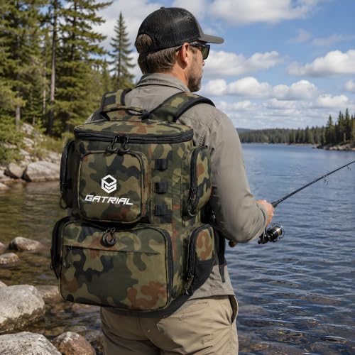 Fishing Tackle Backpack with 4 Tackle Boxes