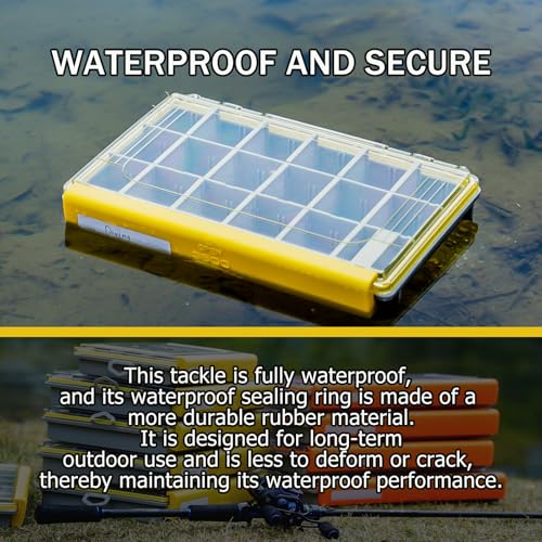 Deluxe Fishing Tackle Box (3700 Yellow 1 pack)