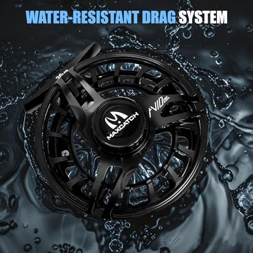 Maxcatch AVID PRO Nymph Fly Reel (Matte Black / 3/5wt)