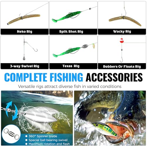 472PCS Fishing Accessories Kit (472PCS Fishing Tackle Kit)
