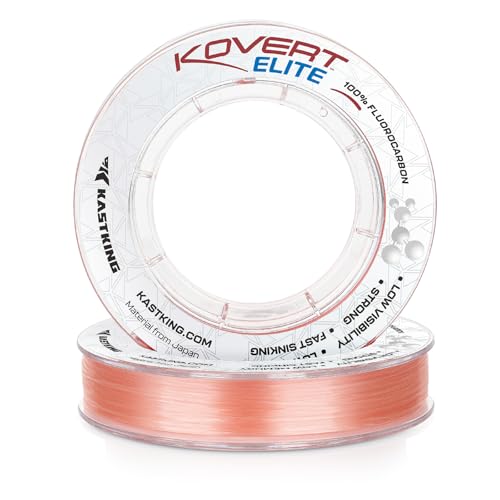 Kovert 100% Fluorocarbon Fishing Line (Kovert Elite (Soft & Smooth) / 4LB-50Yds (Pink))