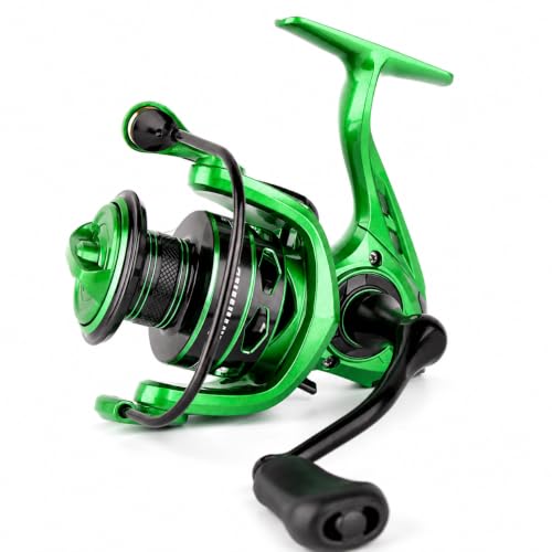 Spinning Reel for Freshwater Fishing (Green / LF3000)