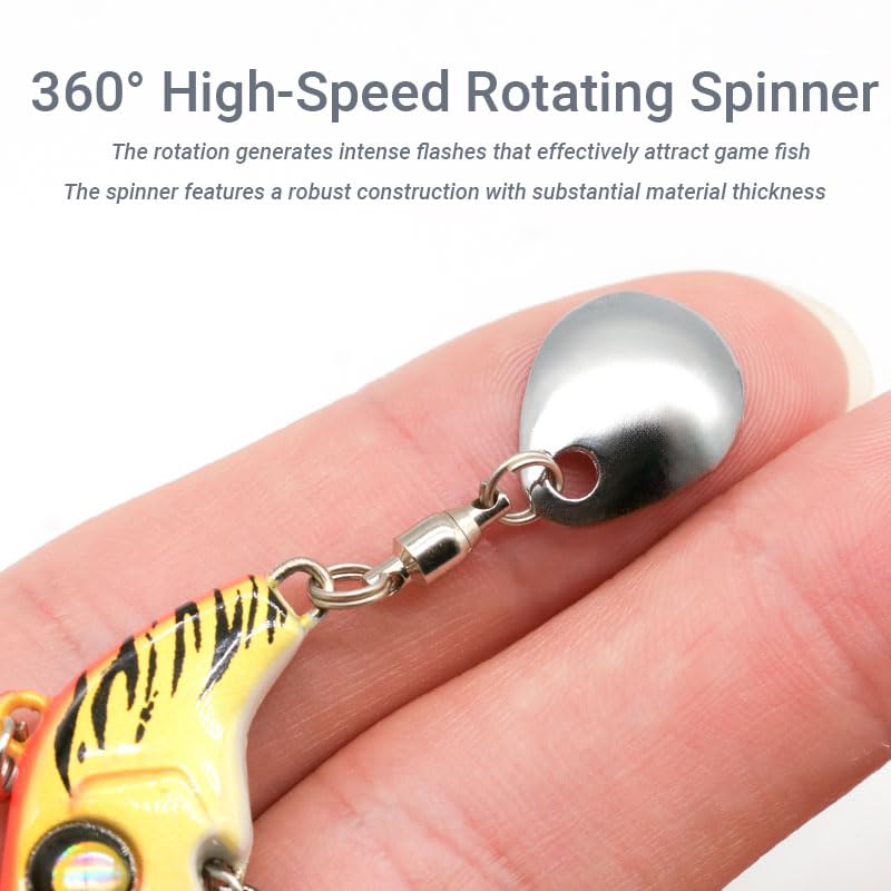 3PCS Spinner Baits Fishing Lure Kit (D-7g)