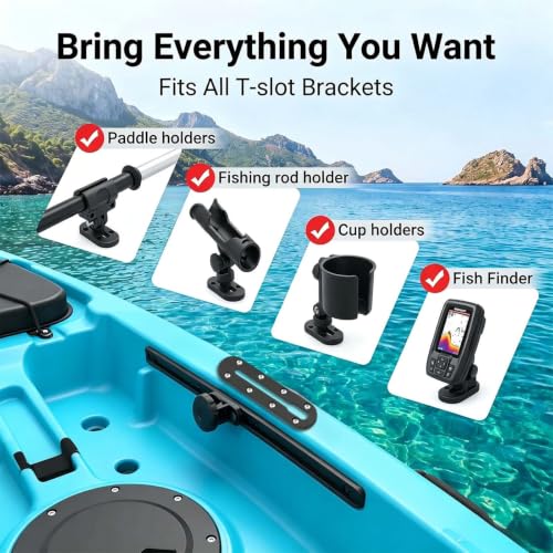 Kayak Track Low Profile Kayak Rail Mount (7 Inch，4 Pcs)