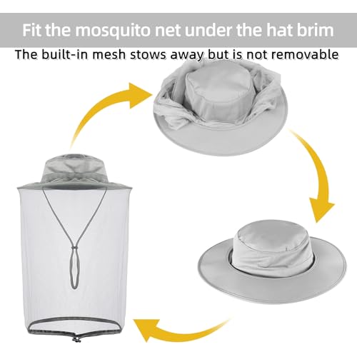 Mosquito Net Hat (7 1/8 / Grey)