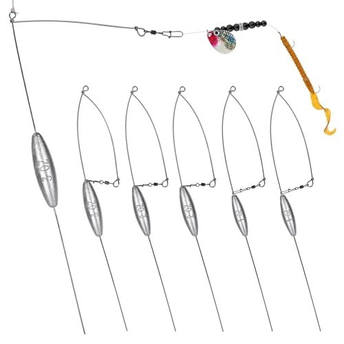 5 Pack Bottom Bouncer for Walleye Rigs Trolling Fishing Weight