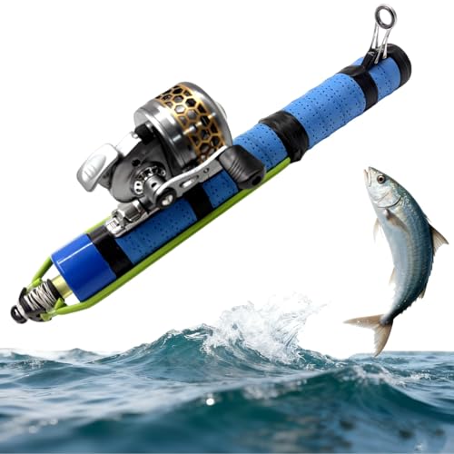 Fishing Catapult Rod Spincast Reel Portable Salt Fresh Water Gear