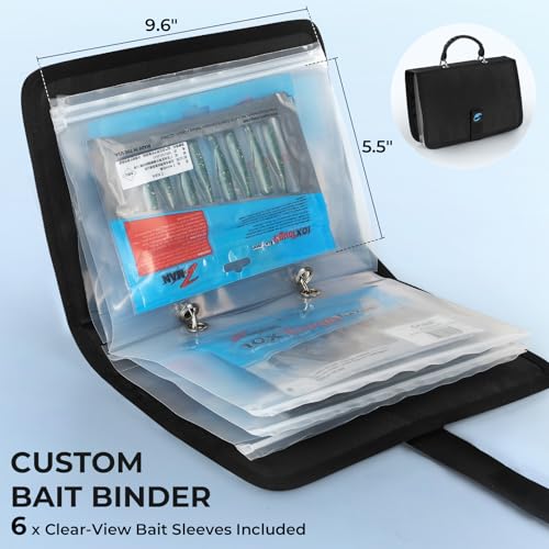 GearMaster Fishing Backpack with Bait Binder (Black)
