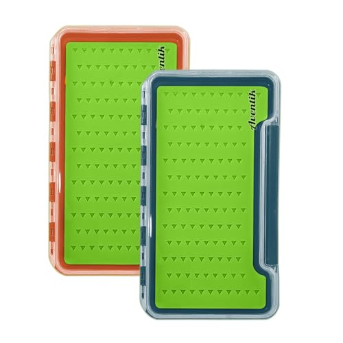 Clear Waterproof Fly Fishing Box Super Slim Silicone Fly Hook Storage Case