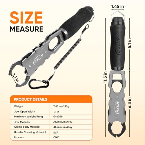 11.5" Fish Lip Gripper with Scale