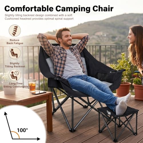 Oversized Camping Chairs for Adults Folding Lawn Chair