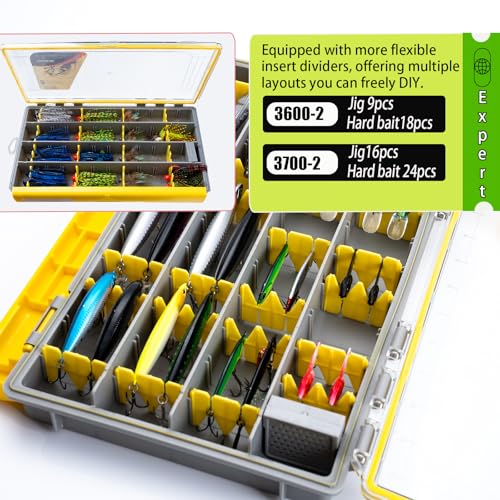 Deluxe Fishing Tackle Box (3700-2 universal 2 pack)