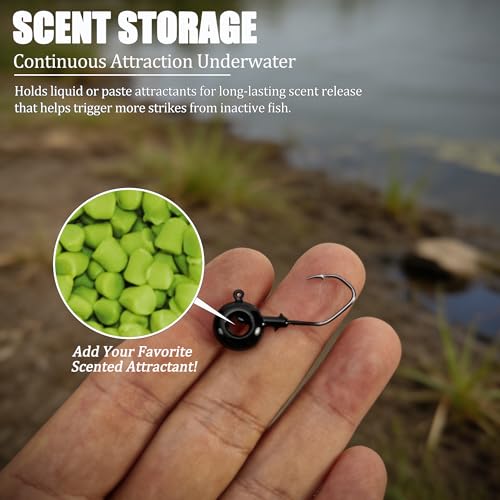 Crappie Jig Heads with Scent Holder