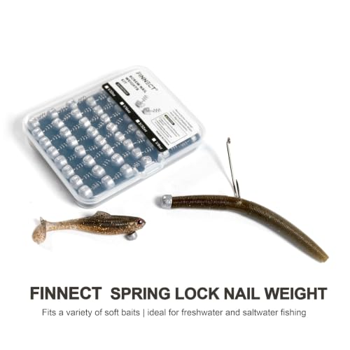 50Pcs Screw Lock Nail Weights for Neko Wacky Hover Rig 3 (3/32oz - 50 Piece)