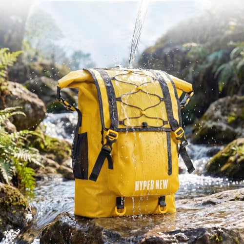 Waterproof Dry Bag Backpack 30L (Yellow)