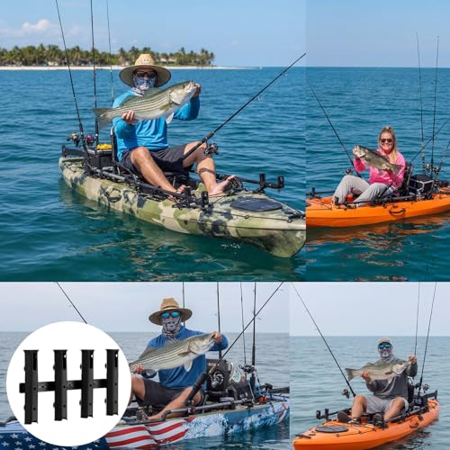 Adjustable Fishing Rod Holders for Golf Cart 4 Tube Wall Mounted Fishing Rod Holders for Boat