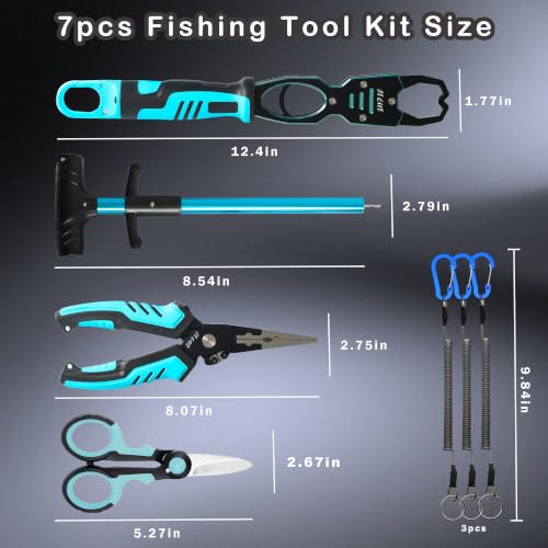 7 PCS Fishing Pliers Tool Kit (Blue)