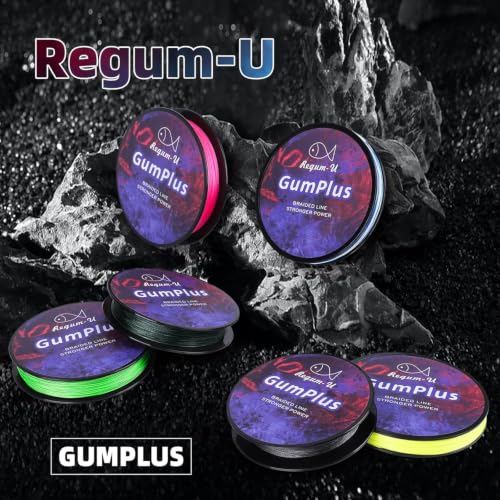 Gummax 8 Strand Braided Fishing Line (Neon Green / 150 Yards / 10 LB)