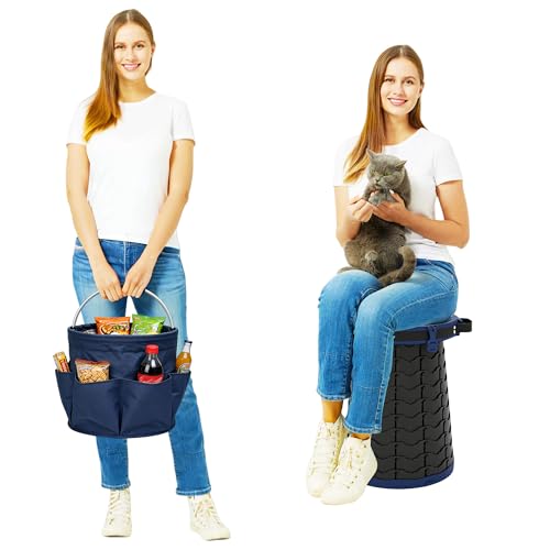 XXL Portable Toilet for Camping (Indigo)