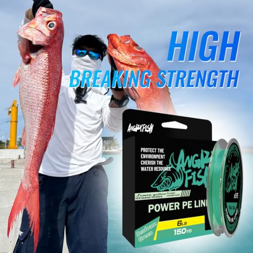 8 Strand Braided Fishing Line (Seafoam Green / 15LB(150Yds))