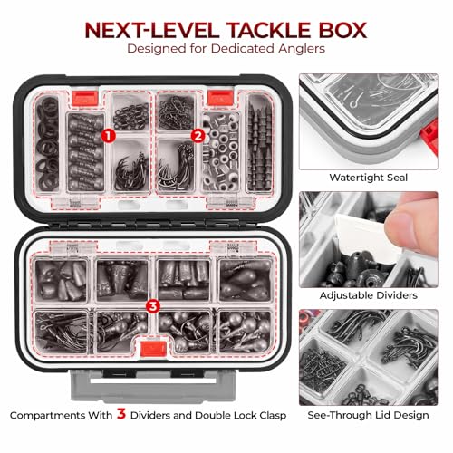 by KastKing Fishing Tackle Kit (265pcs Terminal Tackle Kit)