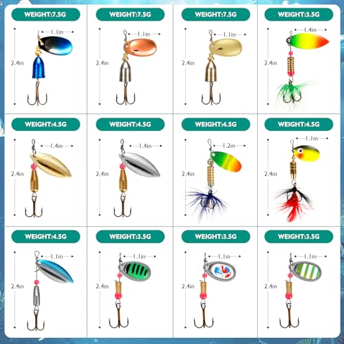 Fishing Lure Spinner baits for Freshwater and Saltwater