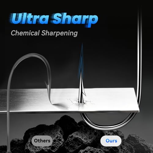 Crappie Fishing Hooks (Black nickel / #6_100pcs)