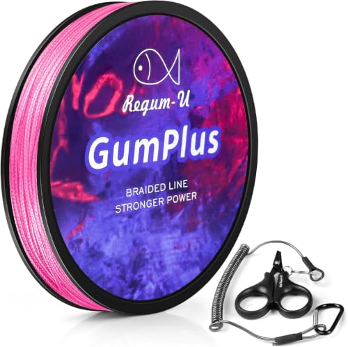 Gummax 8 Strand Braided Fishing Line (Pink / 150 Yards / 12 LB)