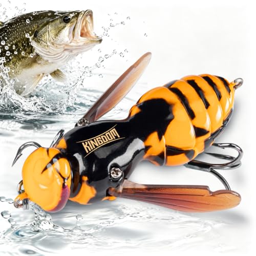 Wasp Crawl Fishing Lures Baits for Slow Sinking Glide and Swim and Lifelike Bait for Saltwater and Freshwater Bass (05 / 1.57in/0.14oz)